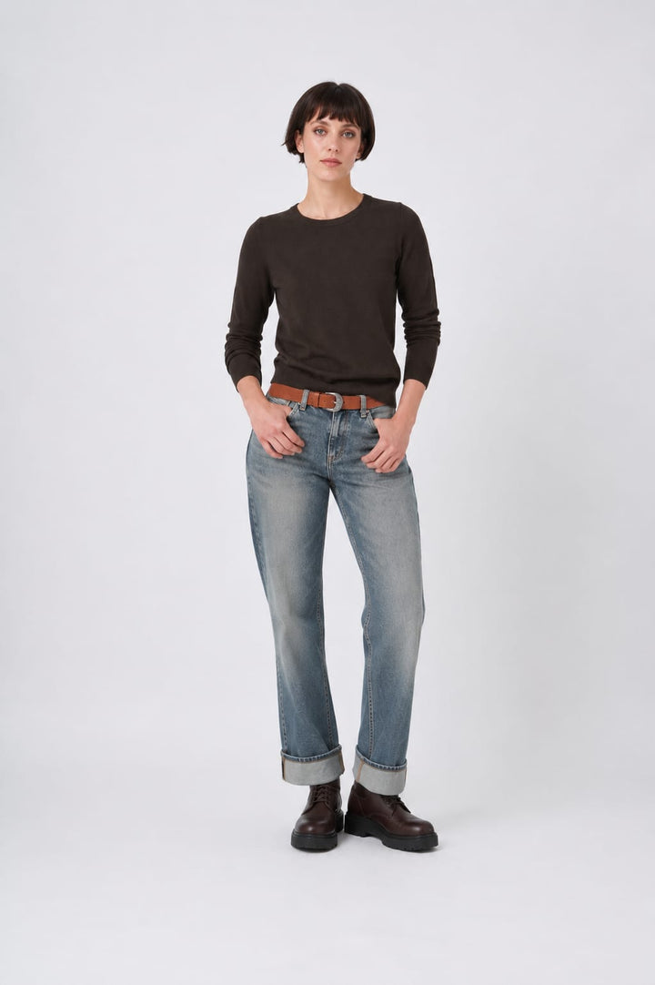 Chandail en cachemire biologique à col rond pour femme Repeat Cashmere