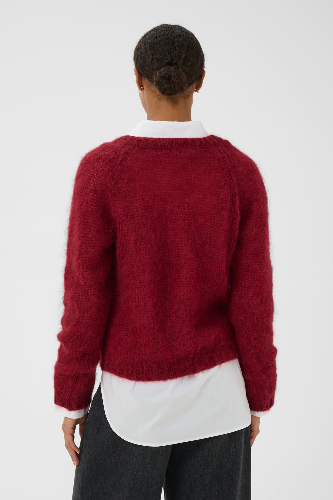 Chandail en mohair à col en V pour femme Part Two