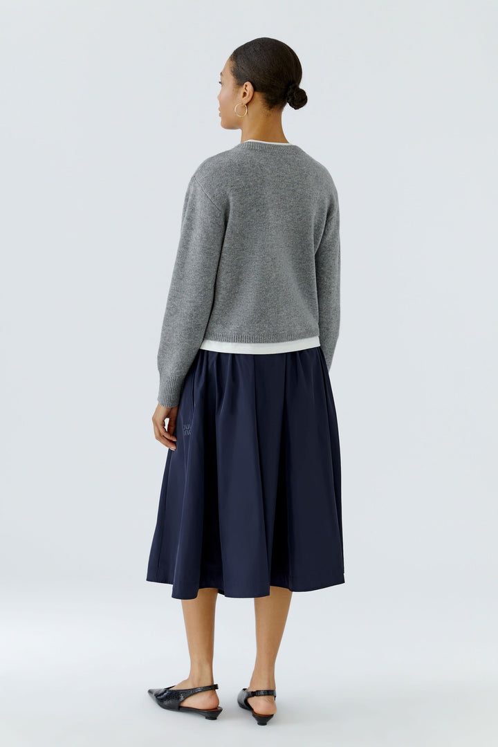 Chandail en tricot à col en V pour femme Oui