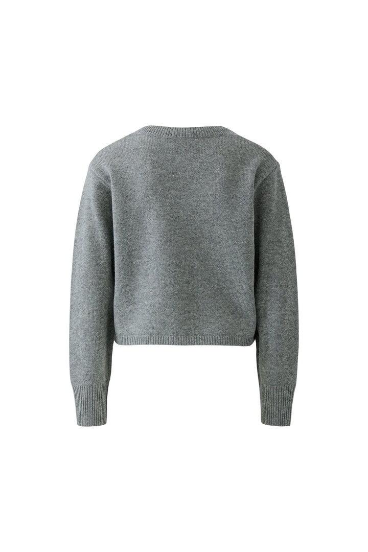 Chandail en tricot à col en V pour femme Oui