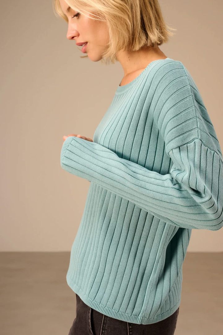 Chandail en tricot côtelé pour femme Nile