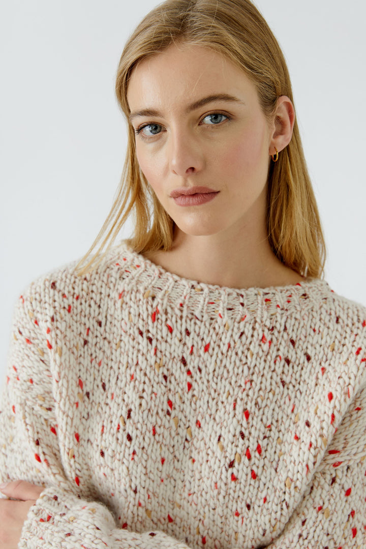 Speckled knit sweater for women Oui