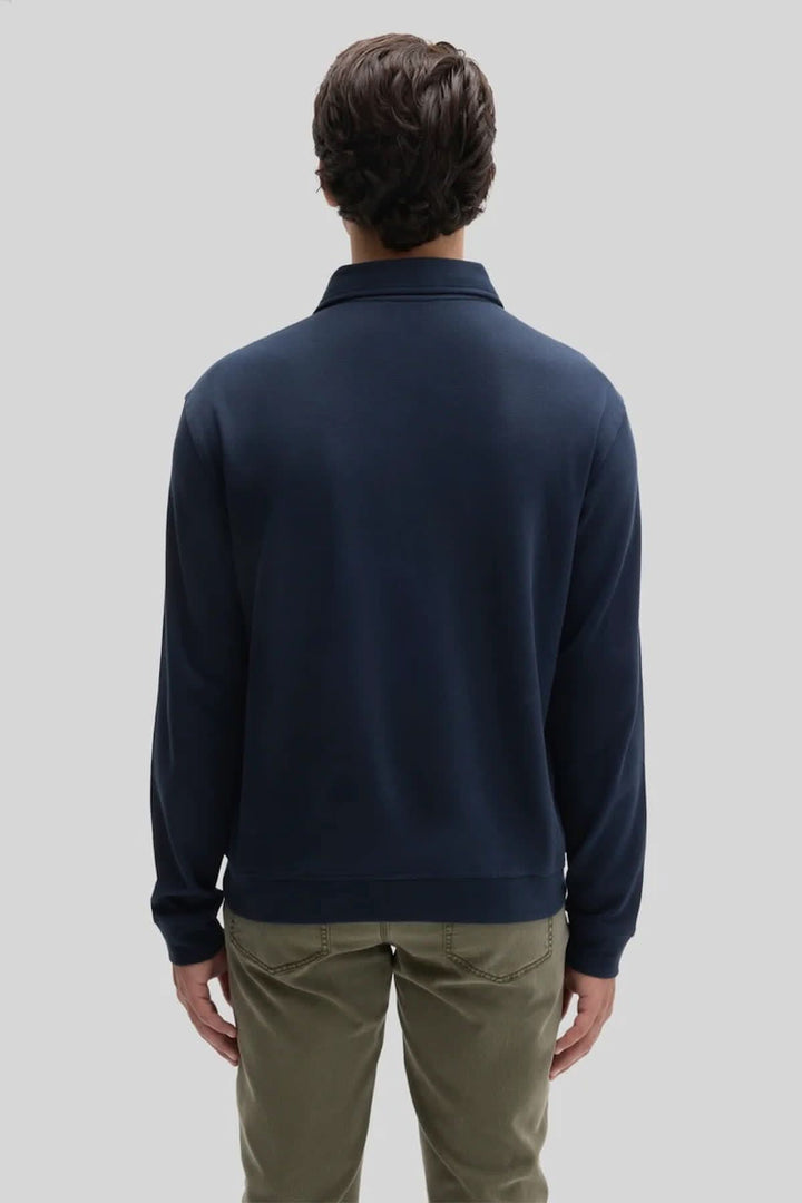 Chandail polo à manches longues en coton Pima pour homme Robert barakett
