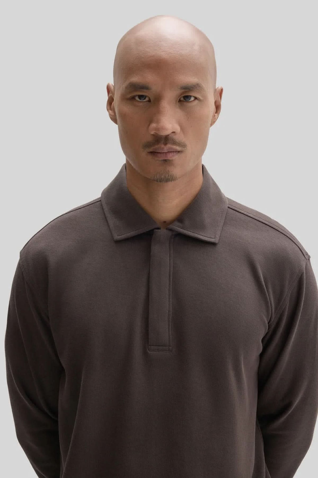 Chandail polo à manches longues en coton Pima pour homme Robert barakett