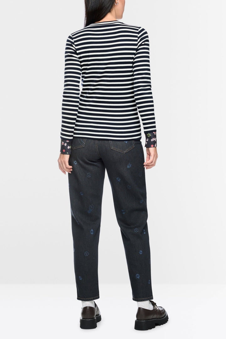 Chandail rayé à manches longues pour femme Marc Cain