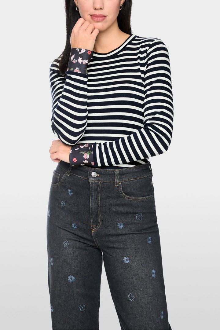 Chandail rayé à manches longues pour femme Marc Cain