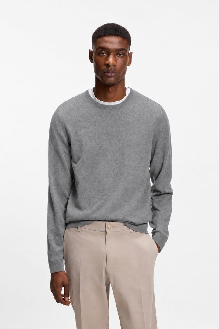 Chandail texturé à col rond pour homme Hugo Boss