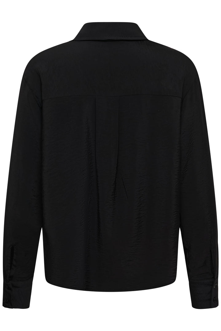 Chemise à col noué vue de face pour femme Kaffe