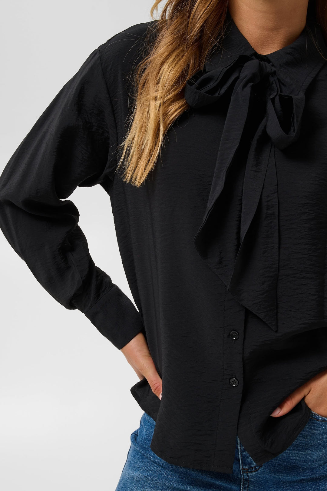 Chemise à col noué Gilda pour femme Kaffe