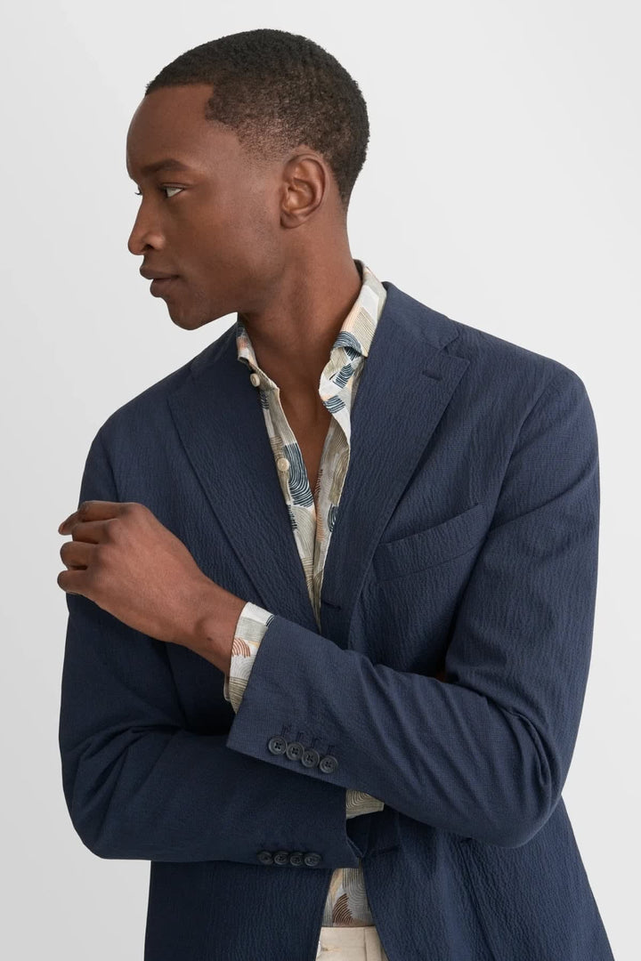Front view of the Eton multicolored men&
