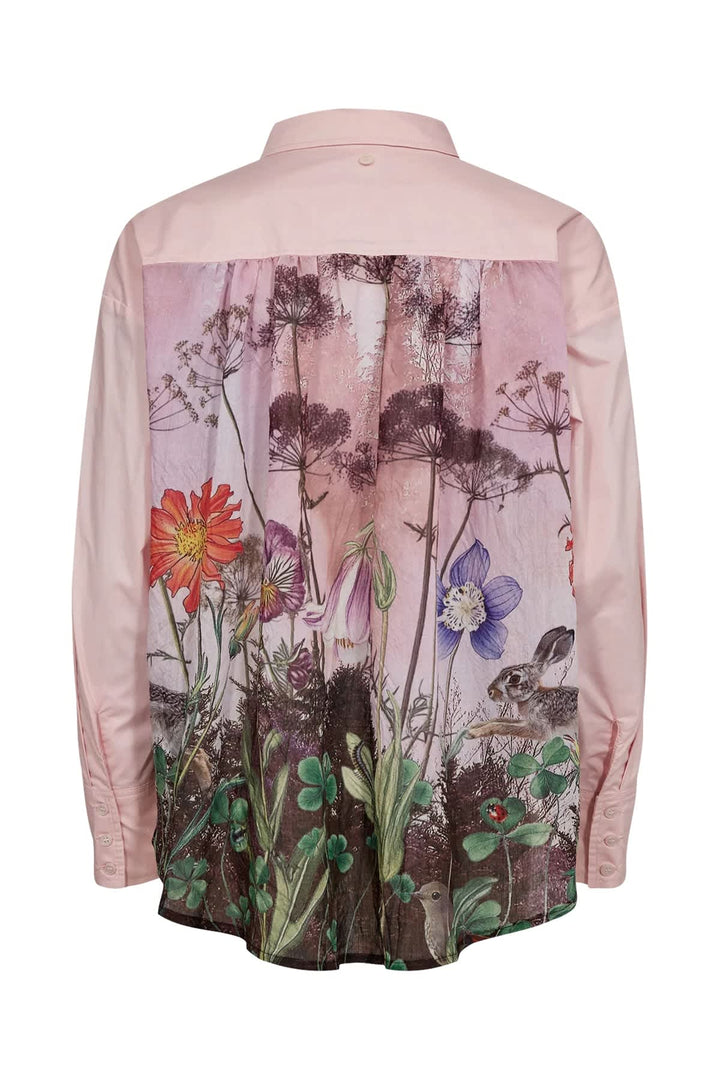 Chemise avec imprimé floral au dos vue de dos pour femme Numph