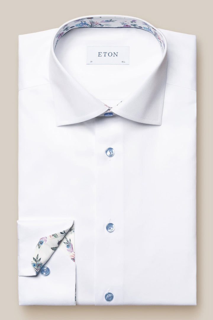 Front view of a white Eton men&