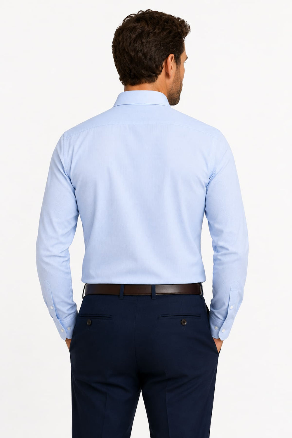 Front view of a white Eton men's shirt with contrasting floral patterns - Valérie Simon