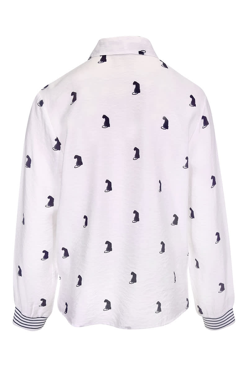 Chemise imprimée à manches longues pour femme kennys