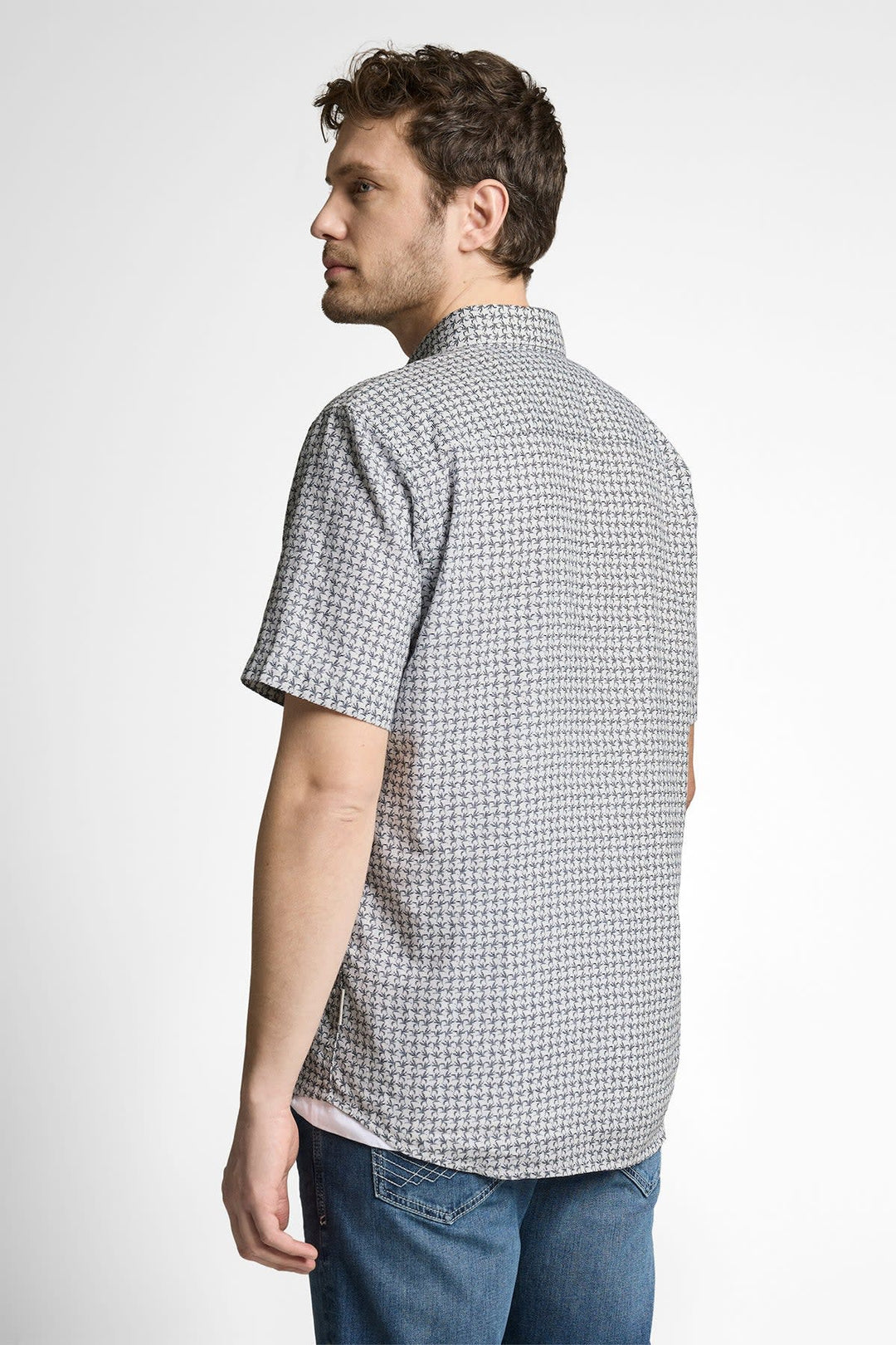 Front view of a multicolored printed Tom Tailor men&