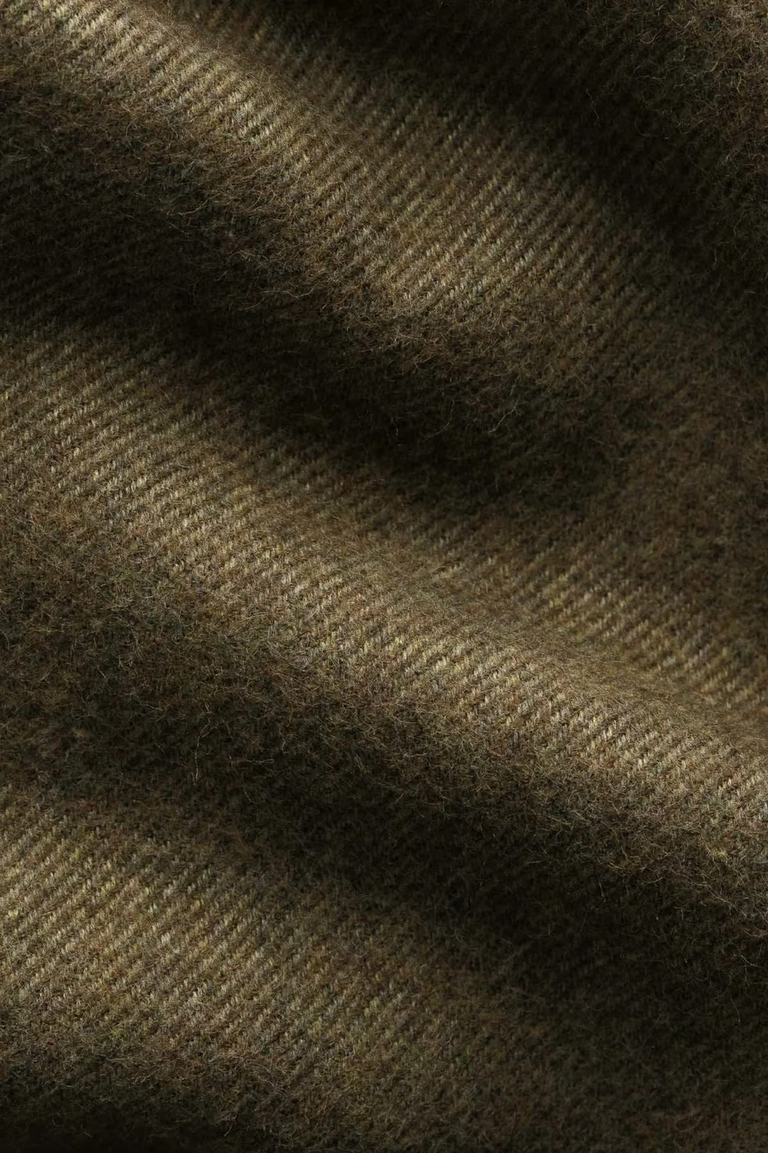 Chemise en flanelle à col italien vue de face pour homme Eton