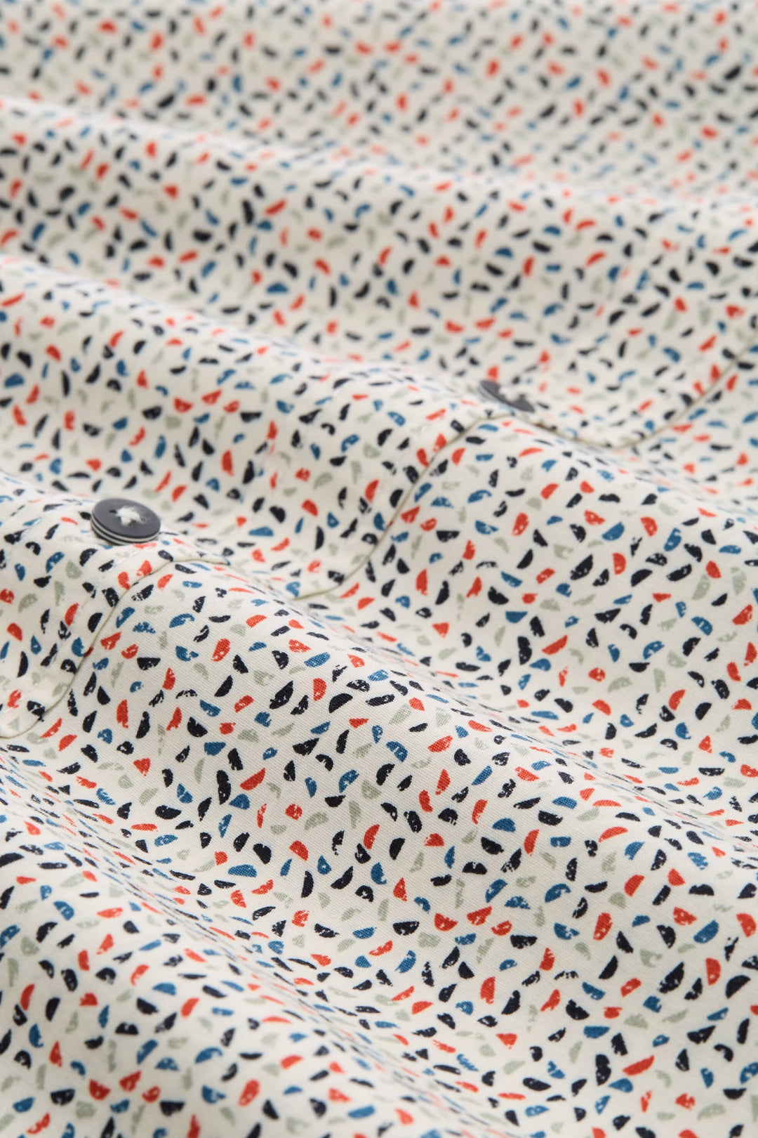Vue de face chemise sport géométrique Tom Tailor pour homme multicolore - Valérie Simon
