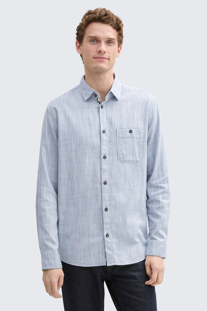 Close-up of a blue Tom Tailor men&