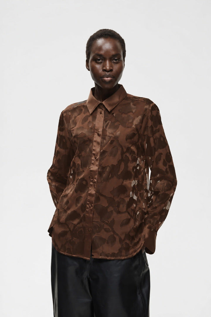 Chemise transparente texturée Orion pour femme Inwear