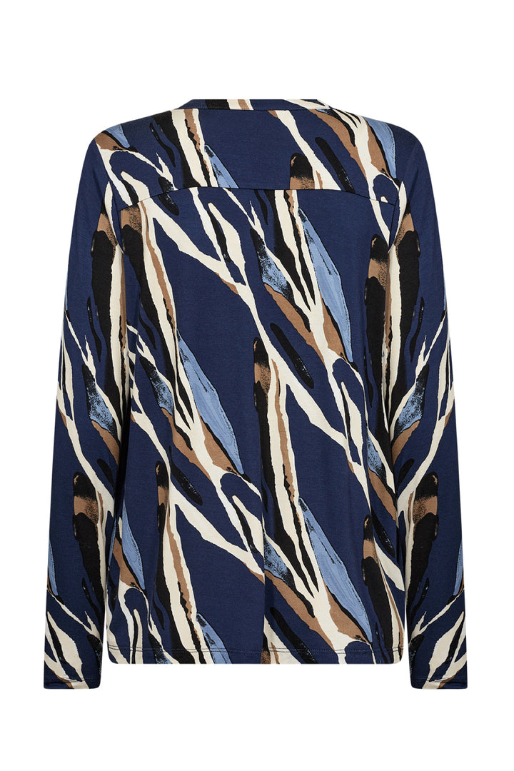 Abstract print blouse