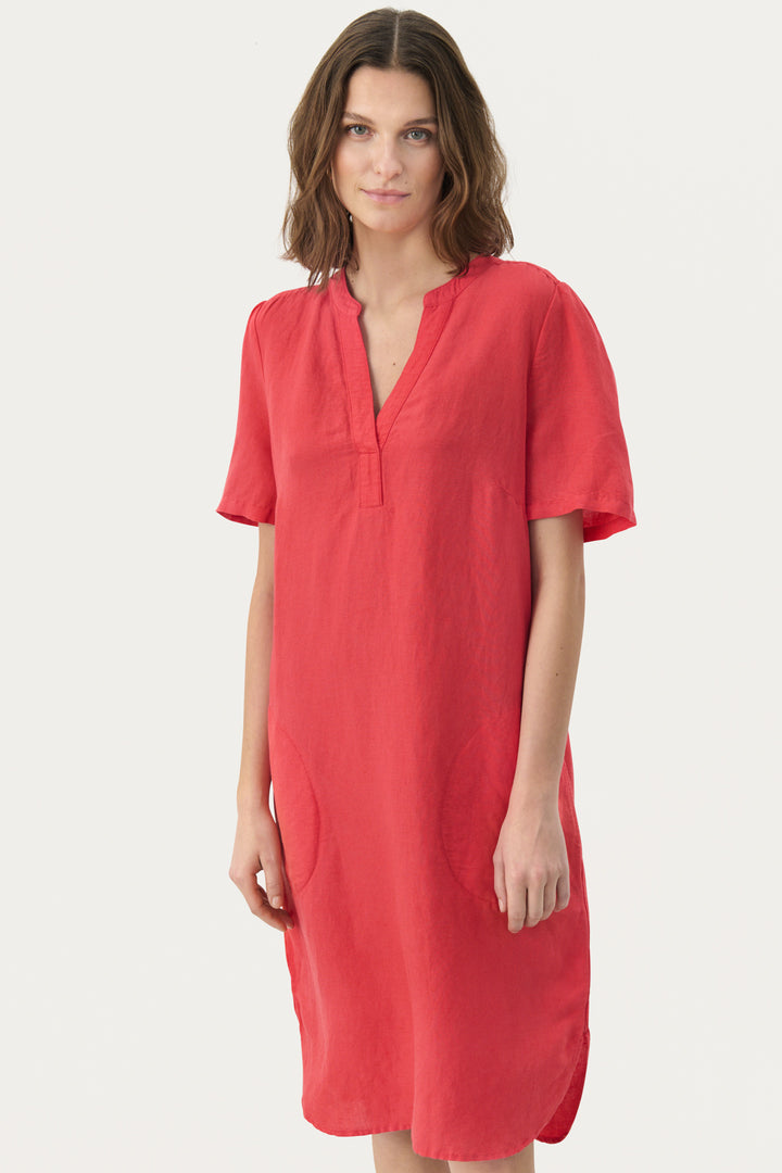 Aminase linen dress