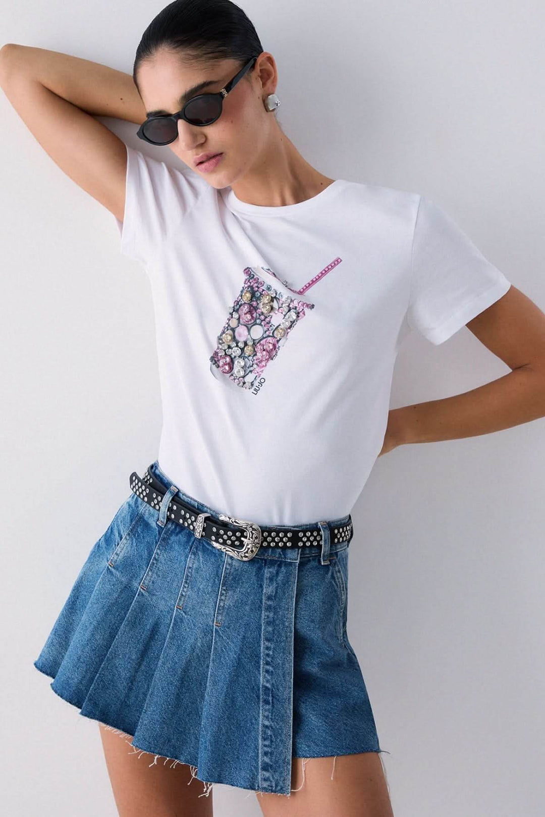 T-shirt avec motif décoratif