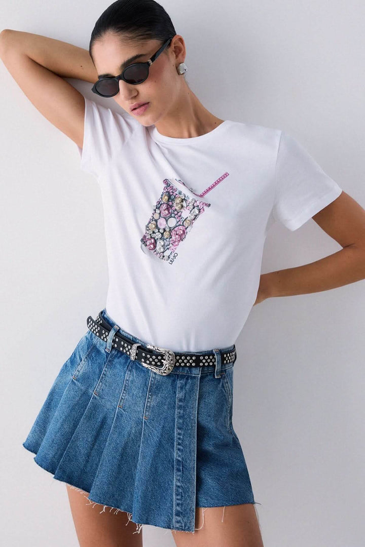 T-shirt avec motif décoratif