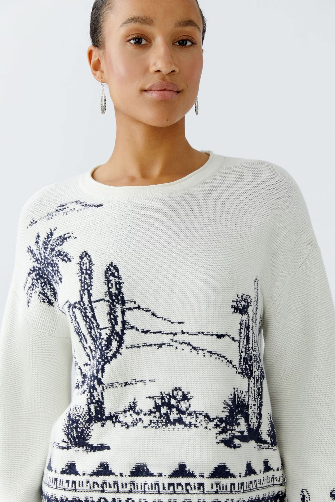 Landscape pattern knit
