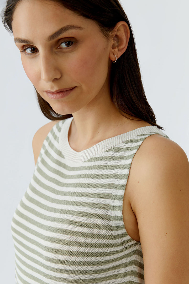 Camisole en maille à rayures