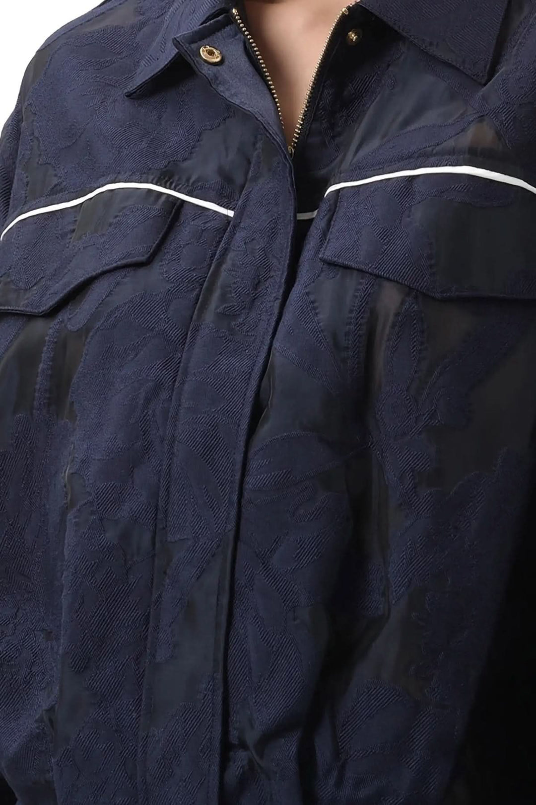 Veste légère texturée à poches