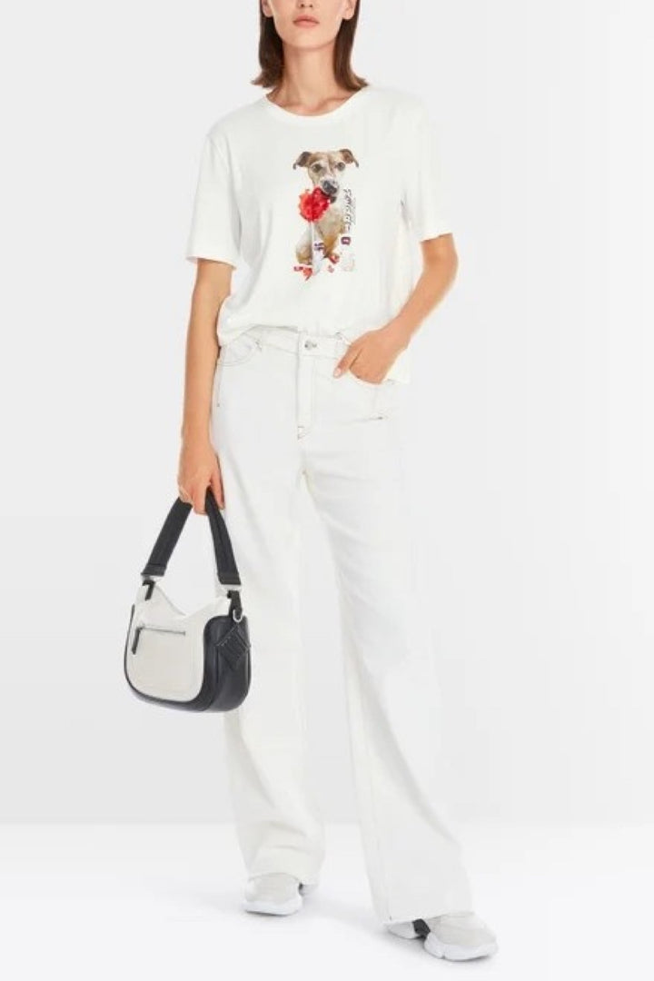 T-shirt en pure coton Femme - Hauts - T-shirt Marc Cain