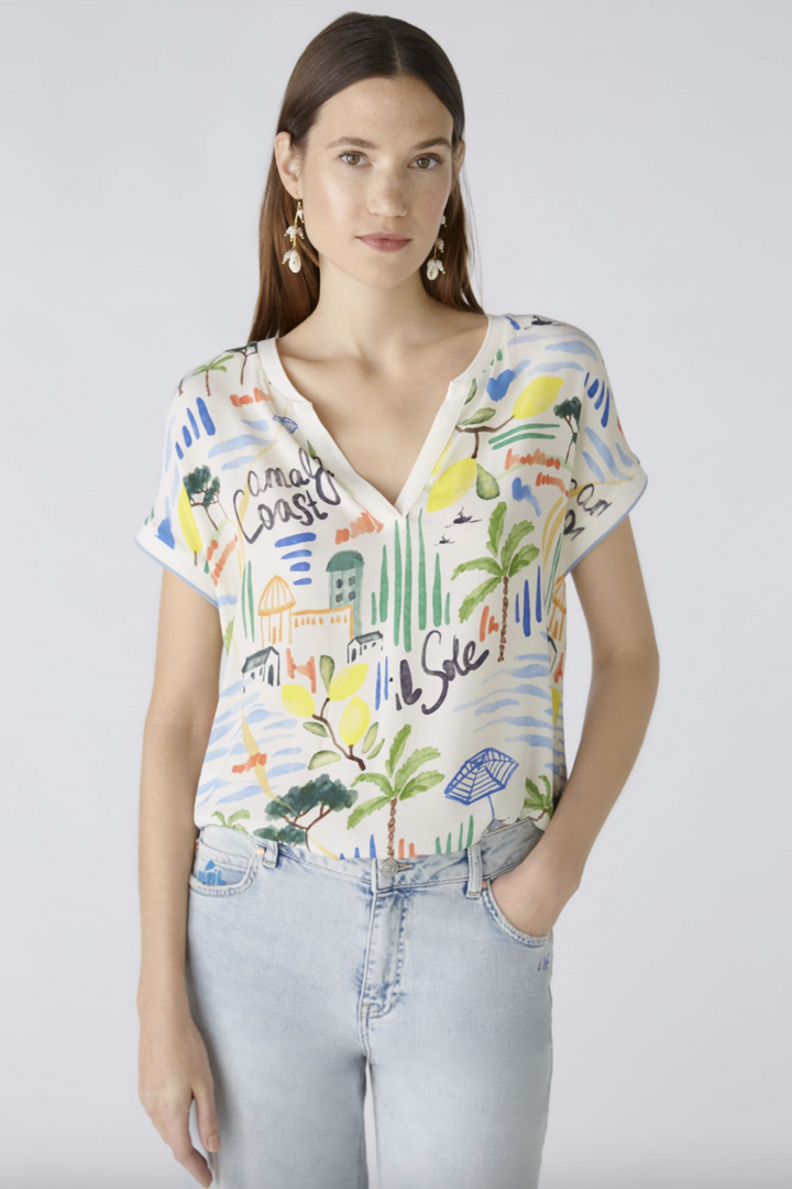 Summer printed blouse