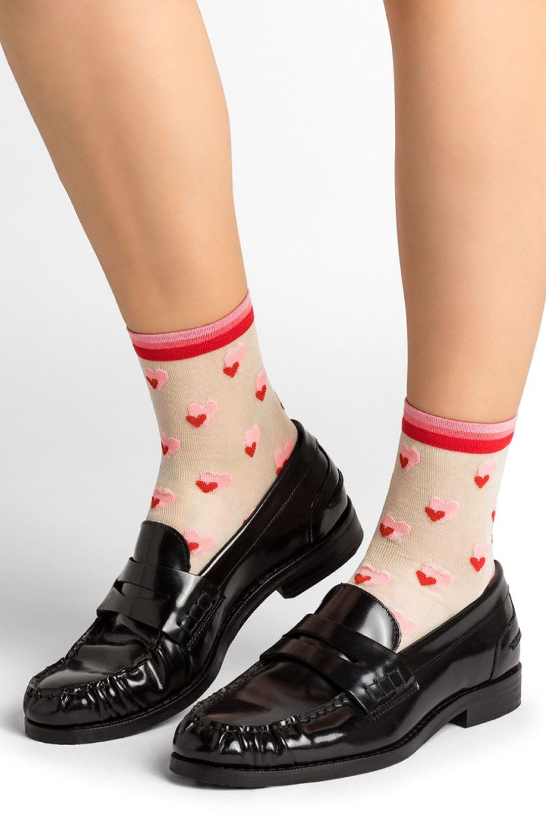 Heart pattern socks