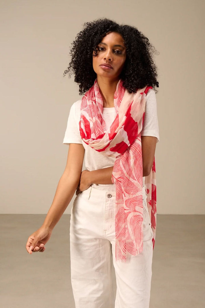 Foulard léger imprimé floral