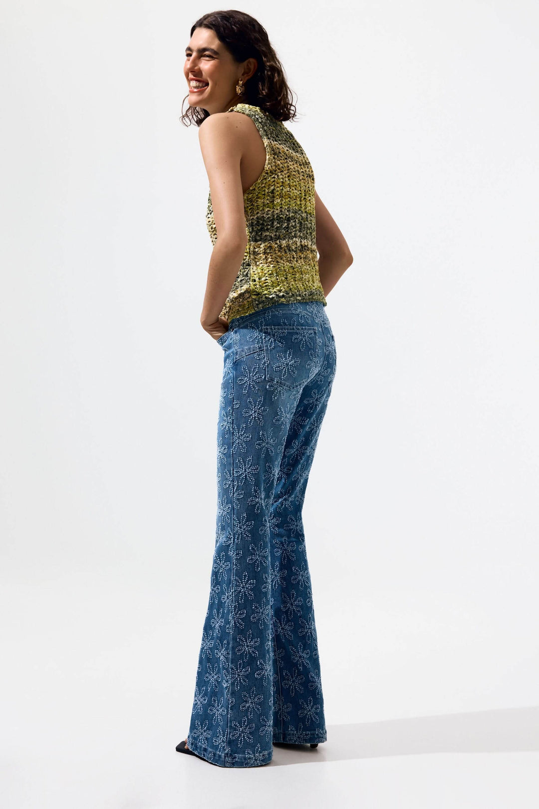 Camisole en tricot texturé sans manches