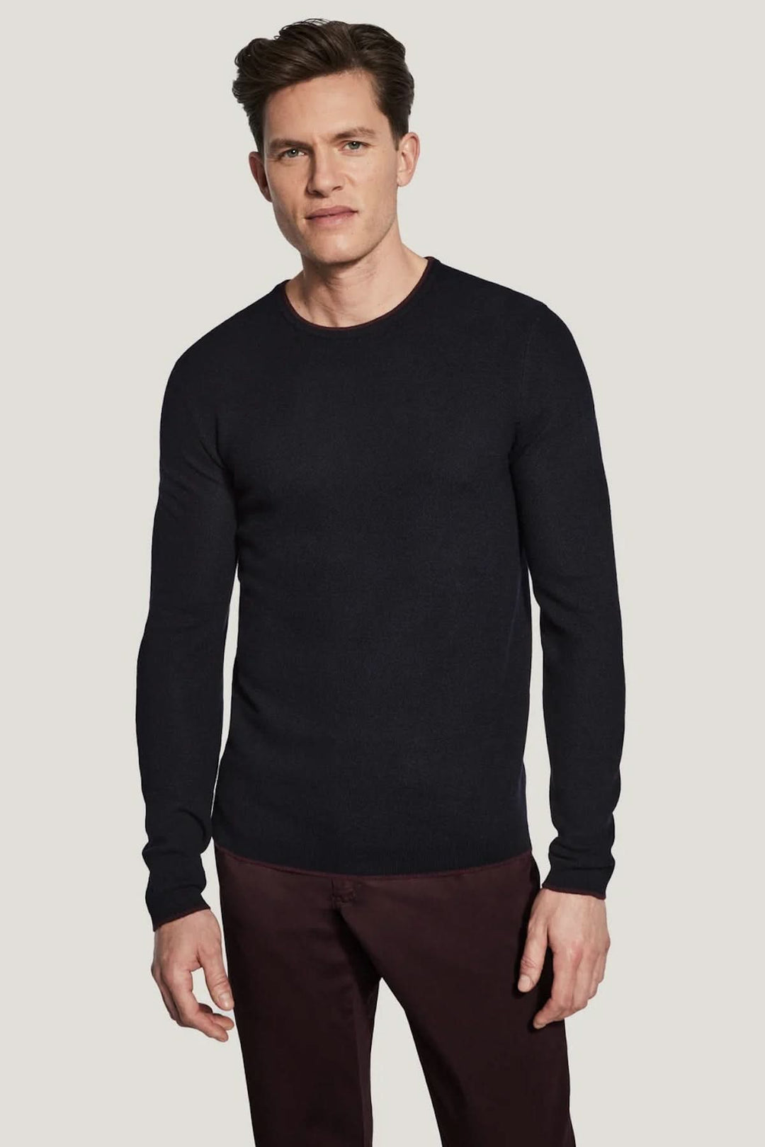Belvedere crew neck wool sweater