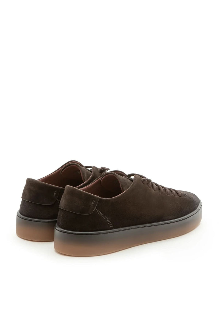 Sneaker homme cuir veau finition travaillée