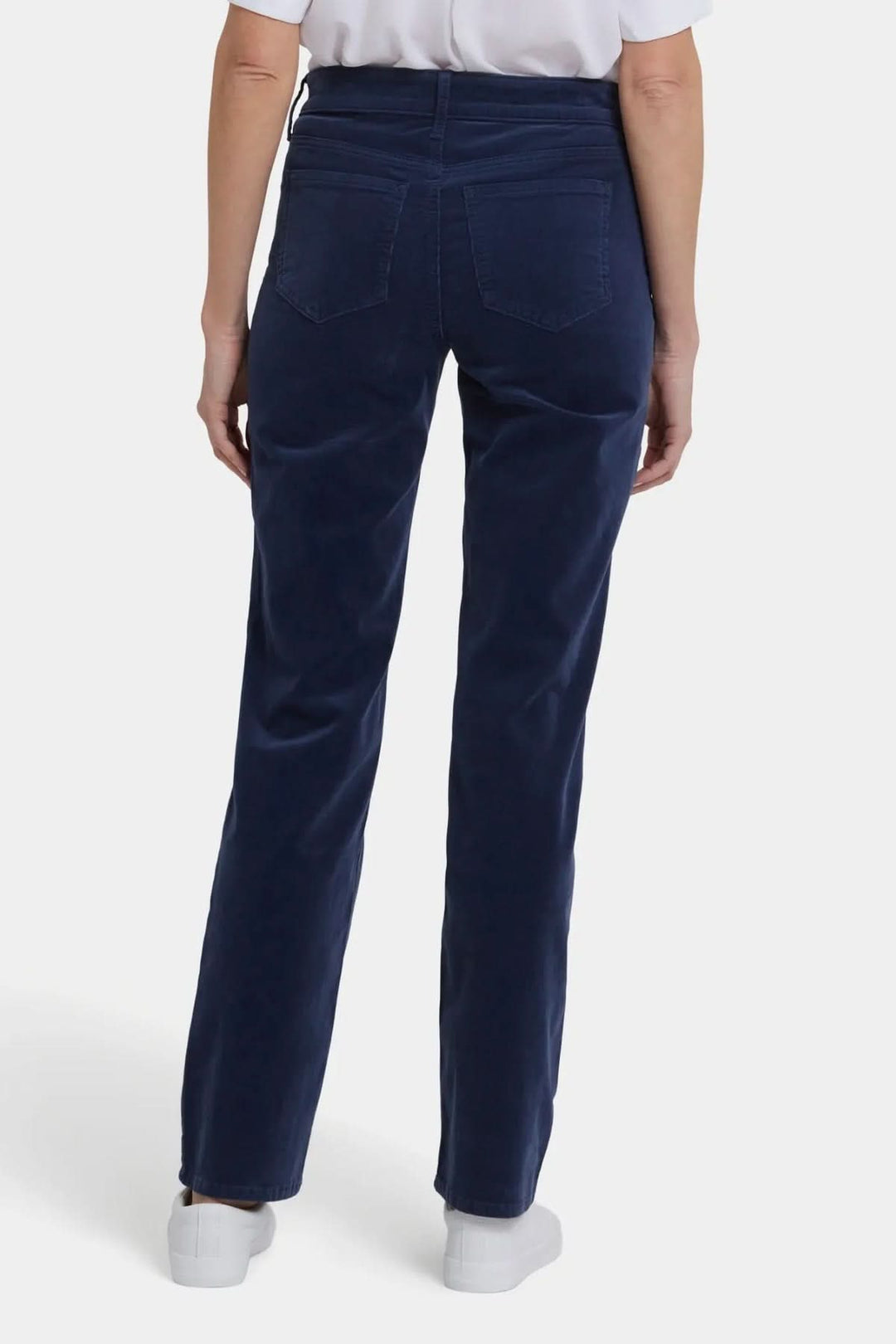 Straight-leg stretch corduroy pants