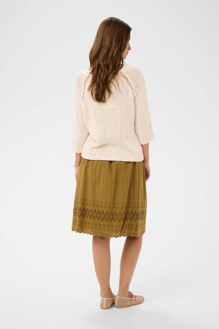 Stef lightweight knit sweater with three-quarter sleeves
