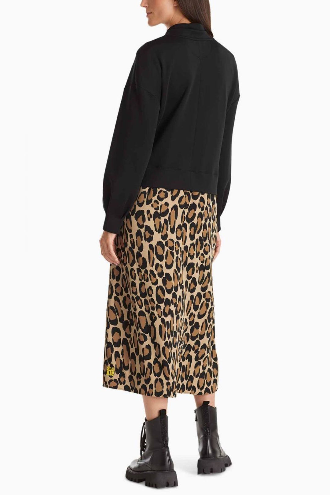 Leopard print long dress