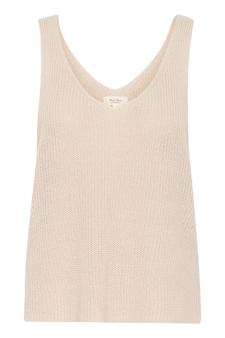 Camisole Rebecca tricotée col v sans manches