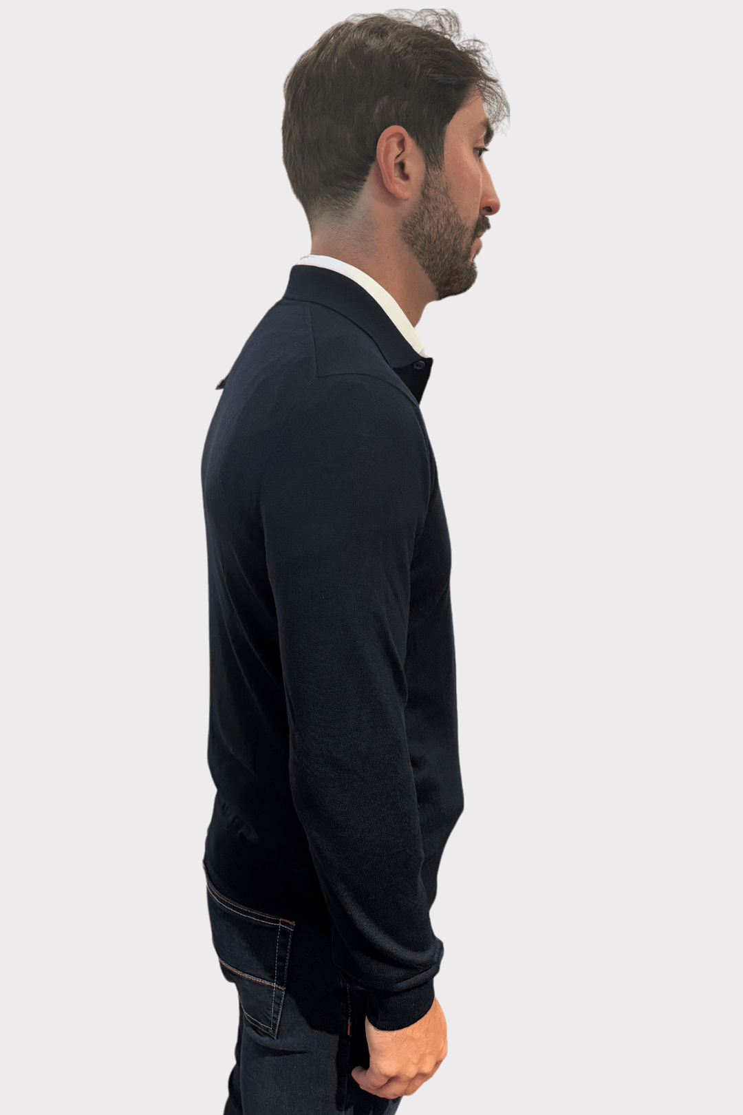 Classic wool polo shirt