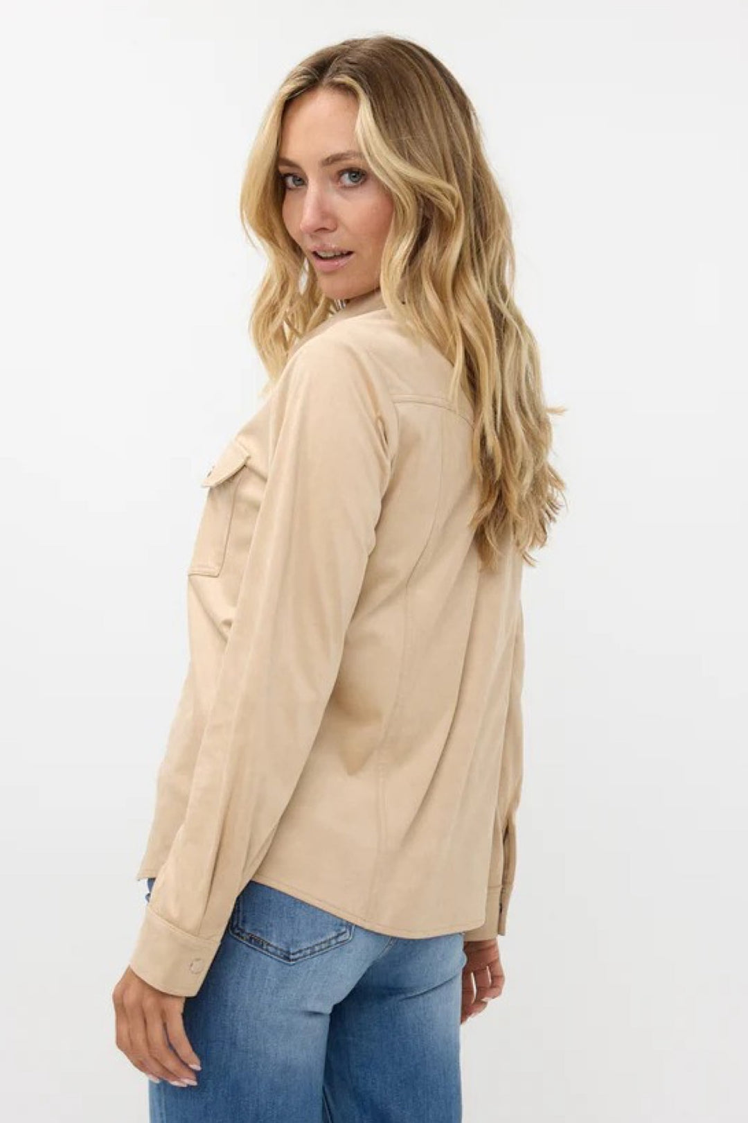 Suede blouse