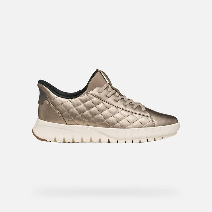Espadrilles matelassées métallisées pour femme Geox