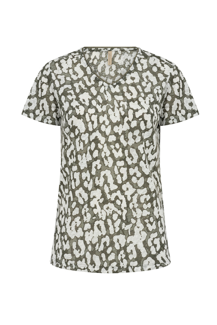 Printed V-neck T-shirt