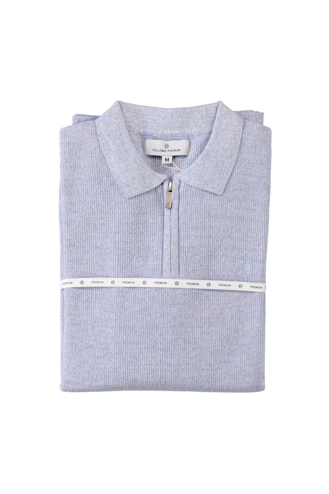 Zip-up polo shirt