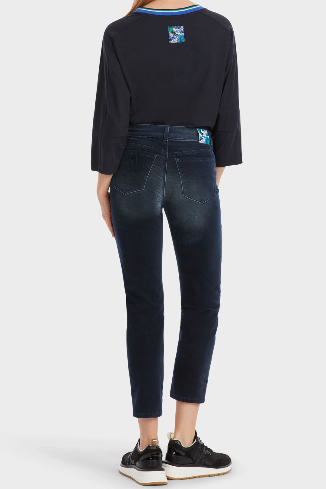 Dark blue SILEA five-pocket jeans