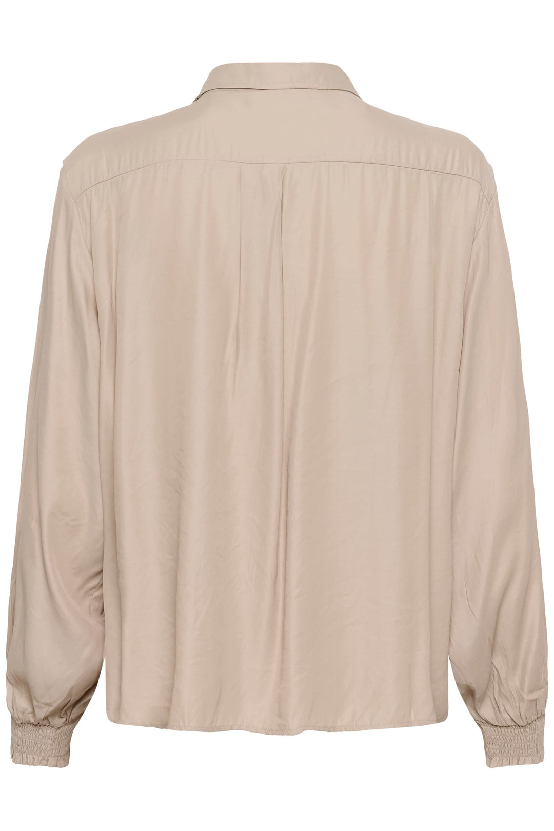 Blouse Nola fluide à poignets smockés élégante et intemporelle, vue arrière, facile à porter pour travail et week-end.
