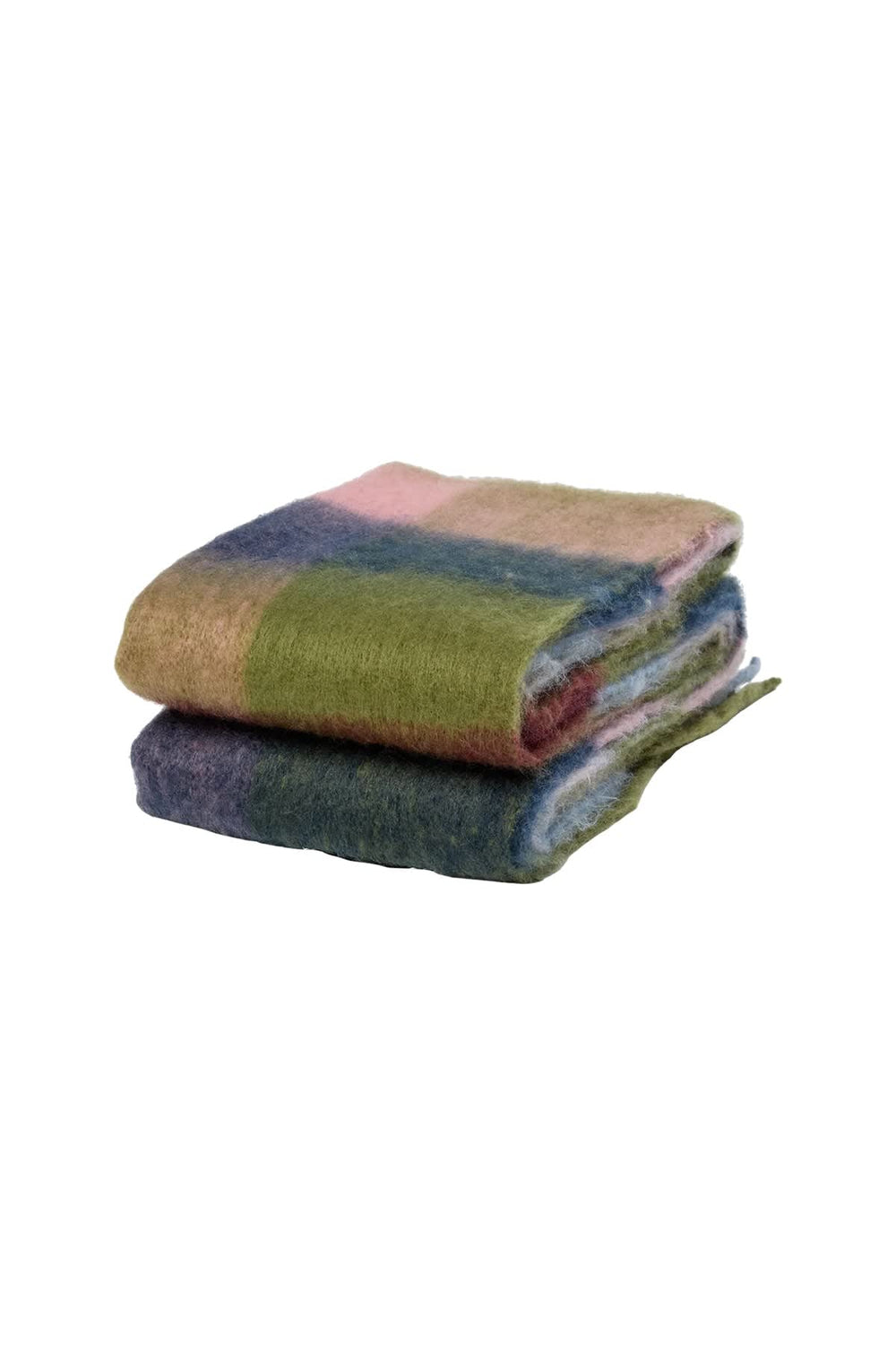 Foulard à carreaux avec franges pour femme Numph