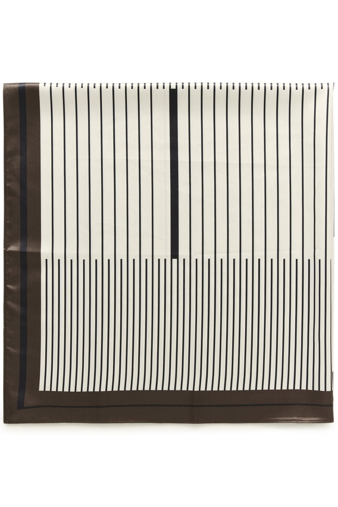 Front view of a Kaffe multicolored striped scarf for women - Valérie Simon